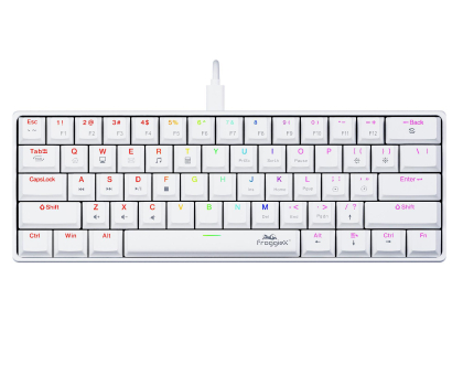 Klawiatura FroggieX Polar Strike FX-PC-K1-W RGB Biała